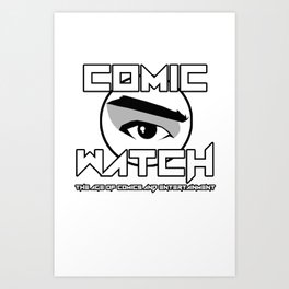 Comic Watch v4 no Background Art Print