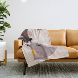 Grey Superimposition by Laszlo Moholy-Nagy Throw Blanket