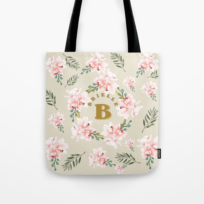 Brielle with flowers  Tote Bag