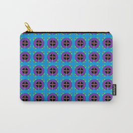 Peri Raspberry Crosses Carry-All Pouch