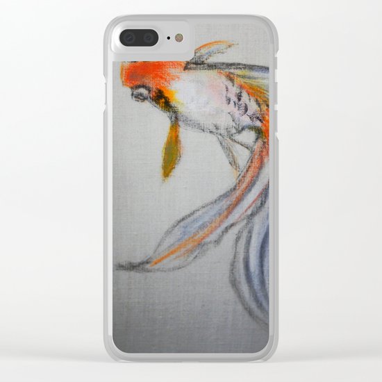 Goldfish Pond (close up #10) Clear iPhone Case