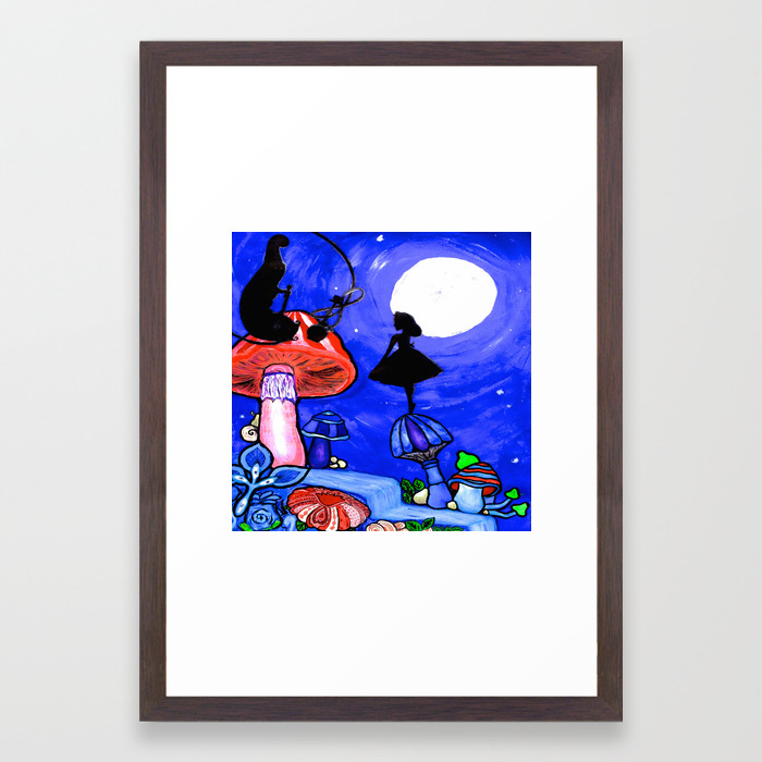 Trippy Original Alice In Wonderland By The Moon Mushroom Mixed