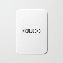 Nkululeko South Africa Zulu Freedom Word Bath Mat