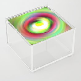 Abstract fluid green funnel Acrylic Box