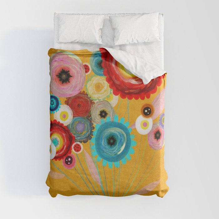 Run and Hide  Duvet Cover