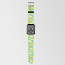 DAYDREAM FLUFFY YELLOW AND CREAM CLOUDS IN A TURQUOISE SKY Apple Watch Band