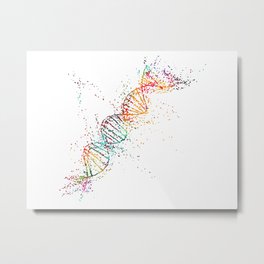 DNA molecule Metal Print
