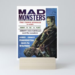 Frankenstein Meets the Wolfman Mini Art Print