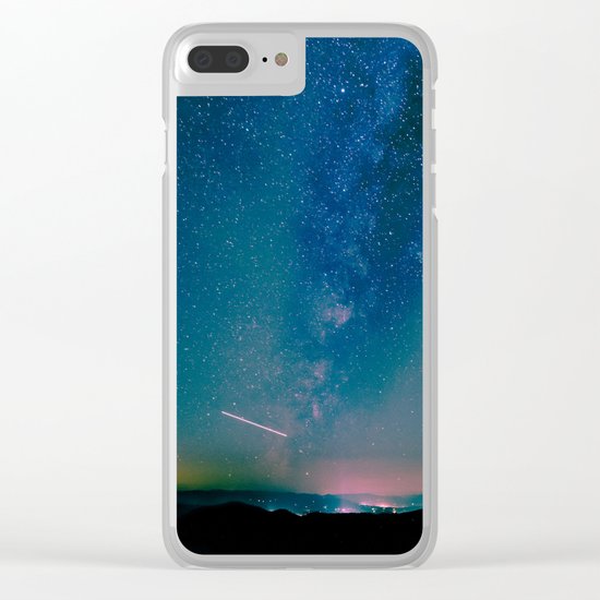 Desert Summer Milky Way Clear iPhone Case