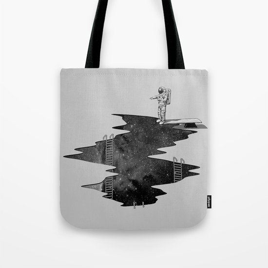 Space Diving Tote Bag