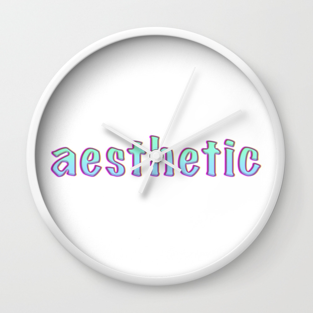 Aesthetic Text Vintage Letters Grunge Wall Clock By Uniskull Society6 Aesthetic Text Vintage Letters Grunge Wall Clock By Uniskull Society6