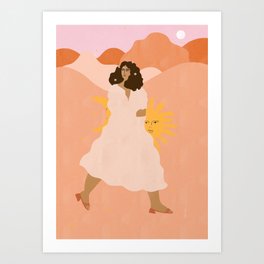 Don't look back in sadness Art Print