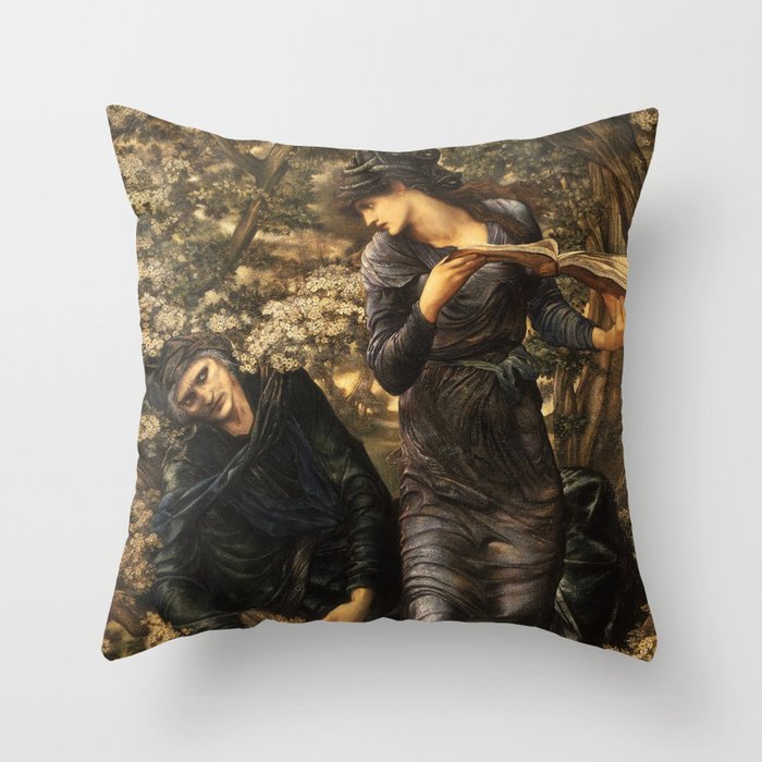 The Beguiling of Merlin - Edward Burne Jones  Throw Pillow