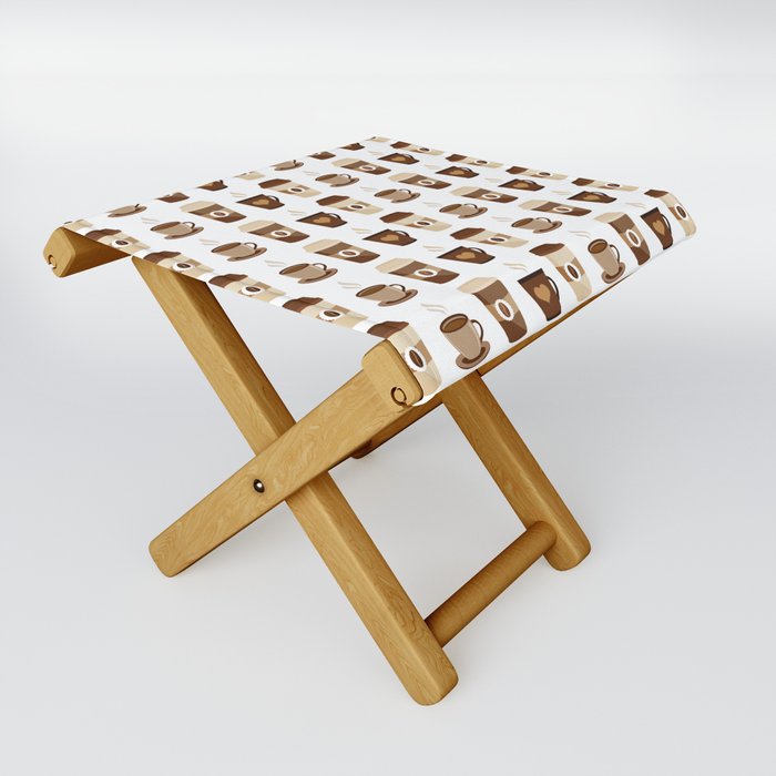 Pattern for Caffeine Coffee Lover Folding Stool