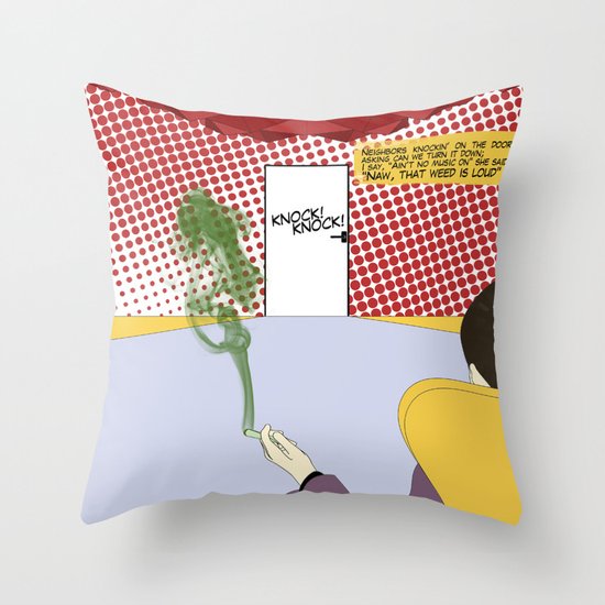 That Weed Is Loud Throw Pillow
