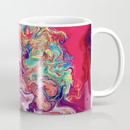 Go with the Flow, Abstract Fluid Acrylic Pour  Coffee Mug