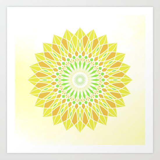 Fresh mandala Art Print