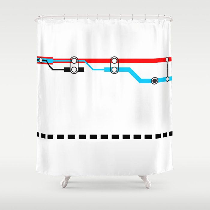 Transportation (Instructions and Code series) Shower Curtain