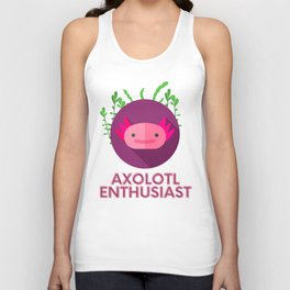 Axolotl Enthusiast Unisex Tank Top