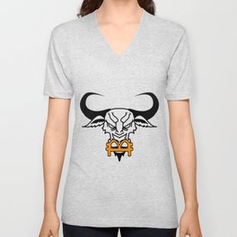 The Crypto Bull V Neck T Shirt