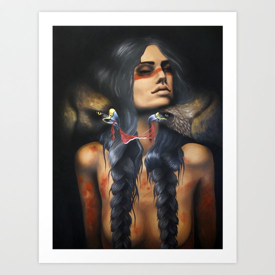Running Eagle Art Print