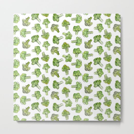 Broccoli - Scattered Metal Print