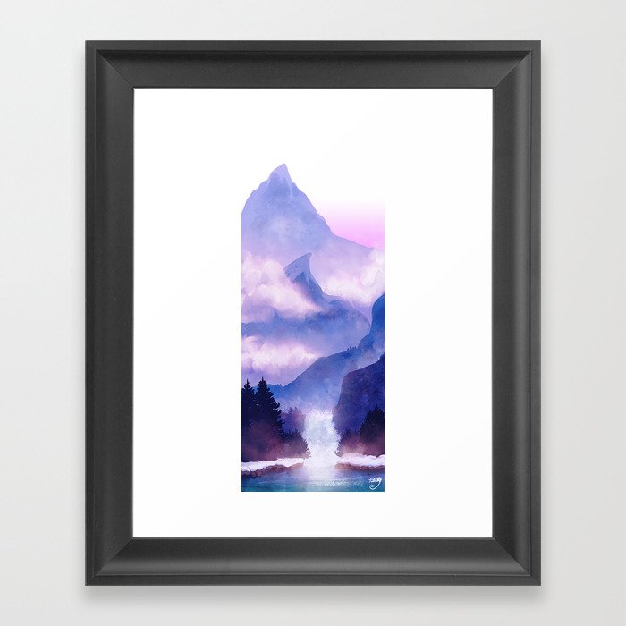 Snow Framed Art Print