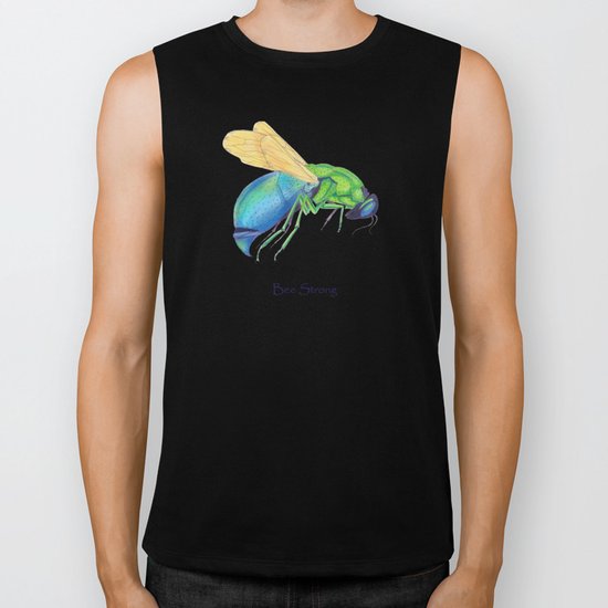 Bee Strong Biker Tank