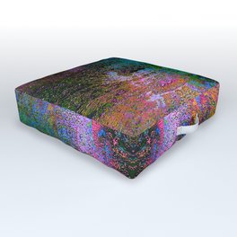 Space Dye Outdoor Floor Cushion | Pixelsorting, Risograph, Woven, Colorful, Painting, Tapestry, Digitalpainting, Pattern, Noise, Glitch 