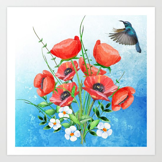 Flowers bouquet #16 Art Print