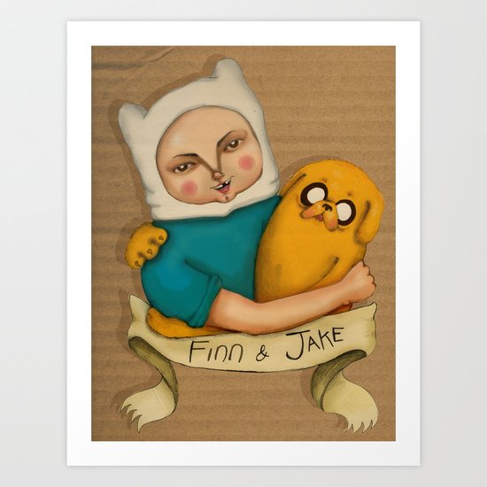 Adventures time! Art Print