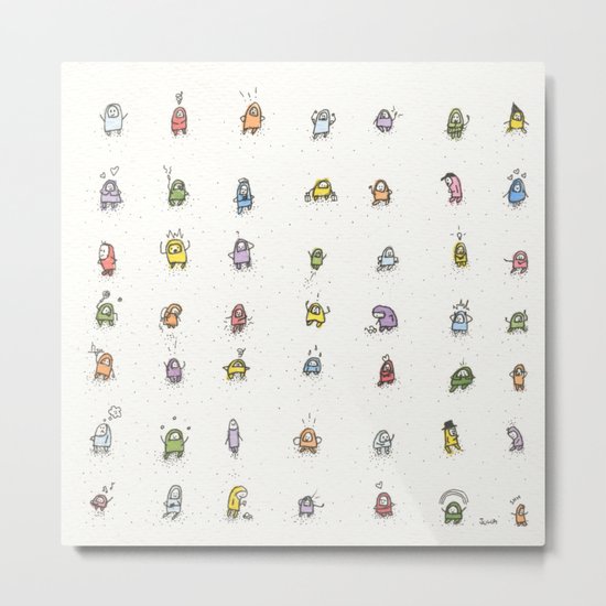 49 guys Metal Print