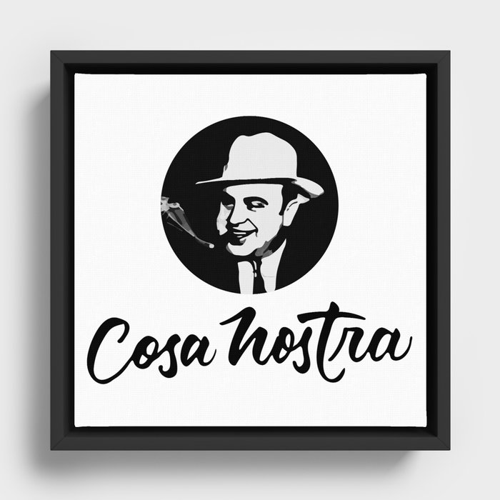 Cosa Nostra Framed Canvas