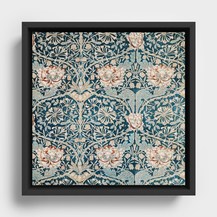 William Morris Honeysuckle pattern 1876 Framed Canvas