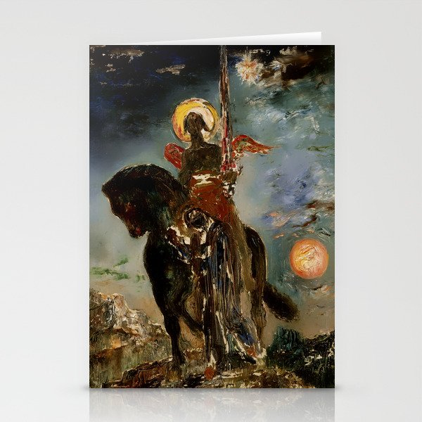 “The Angel of Death” by Gustave Moreau Stationery Cards