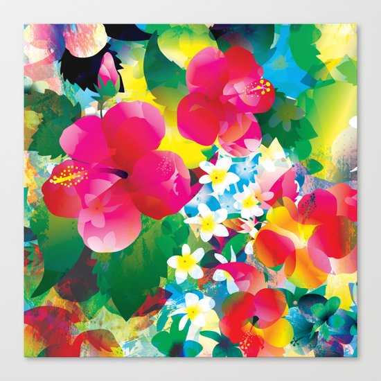 Hawaiian jungle Canvas Print