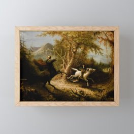 The Headless Horseman Pursuing Ichabod Crane, 1858 Framed Mini Art Print