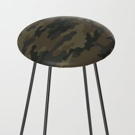 vintage military camouflage Counter Stool