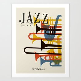 Vintage poster-Jazz festival 2016 Art Print