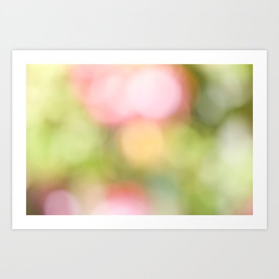 Pastel Bokeh Art Print