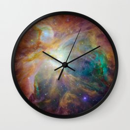 SCENERY 54 - Colorful Nebula Cosmo Outer Space Milky Way Galaxy Wall Clock