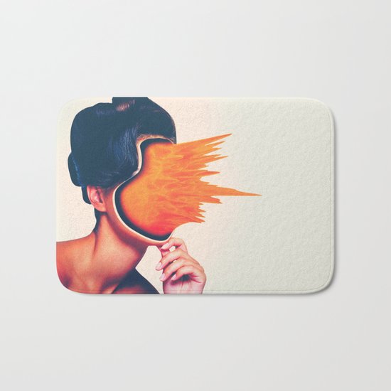Carrot Face Bath Mat