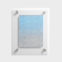Rustic Farmhouse Country Cloth Blue Floating Acrylic Print