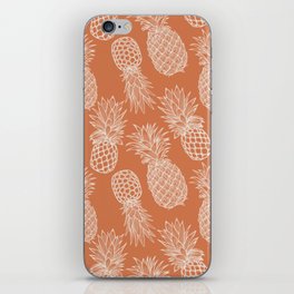 Fresh Pineapples Peach & White iPhone Skin