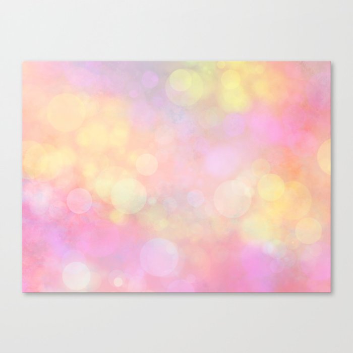 Morning rainbow and clouds Canvas Print