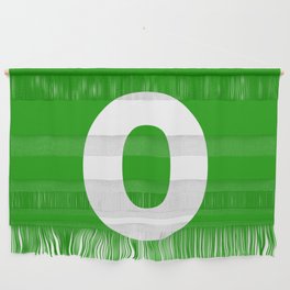 letter O (White & Green) Wall Hanging