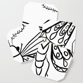 Color your own Moth Coaster