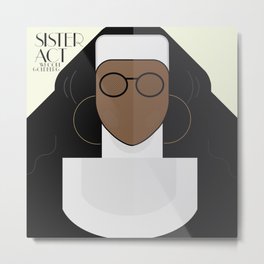 Sister Act, minimal Movie Poster, classic comedy film, funny, Whoopi Golberg, american cinema Metal Print | Sisteract, Vintageposter, Classicmovie, Movieillustration, Comedymovie, Graphicdesign, Hollywoodfilm, Americanmovie, Whoopygoldberg, Funnymovie 