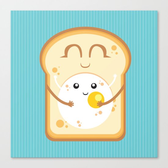 Hug the Egg Canvas Print
