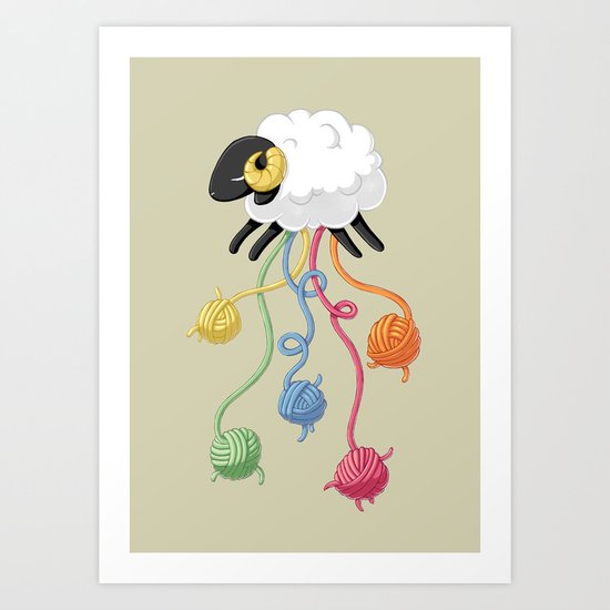 Wool Thread Art Print